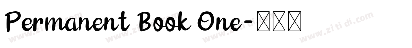 Permanent Book One字体转换